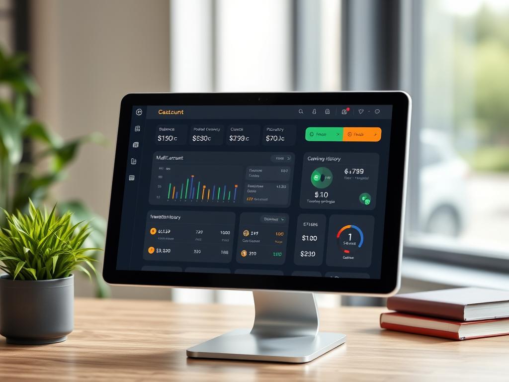 Digital banking interface showing multi currency account management for safe currency strategies