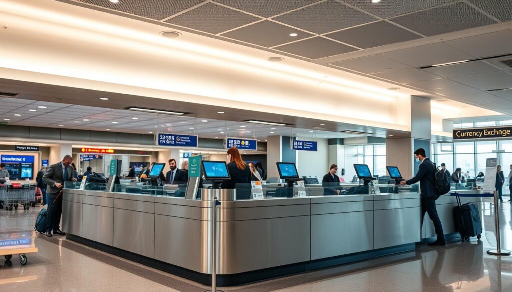 airport currency exchange services
