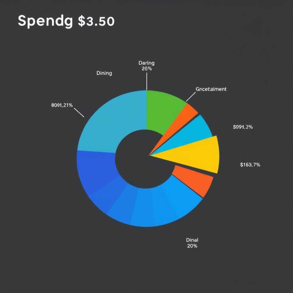 Chart showing different spending categories for travel rewards