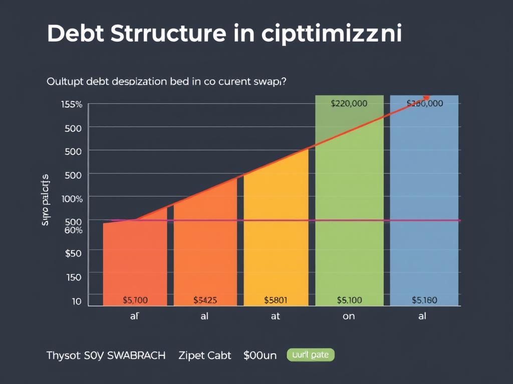 Debt structure optimization chart based on swap rates