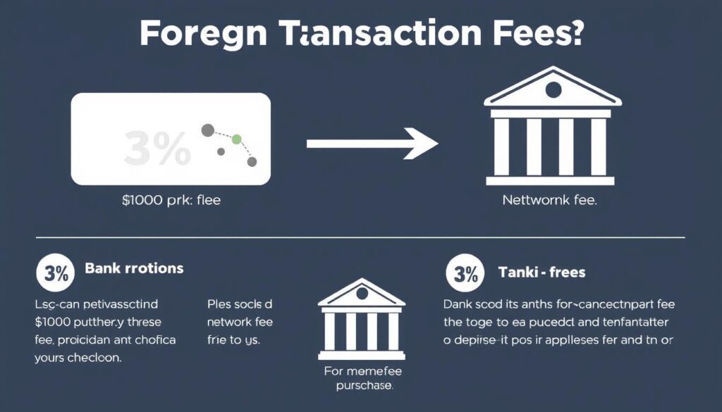 Diagram showing how foreign transaction fees are calculated on international credit card purchases