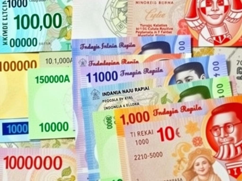 Indonesian Rupiah banknotes representing Southeast Asias largest economy Indonesian Rupiah banknotes representing Southeast Asias largest economy