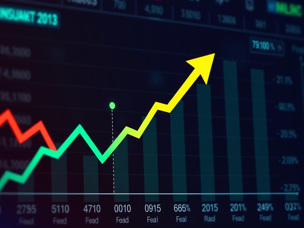 Inflation data visualization with upward trend