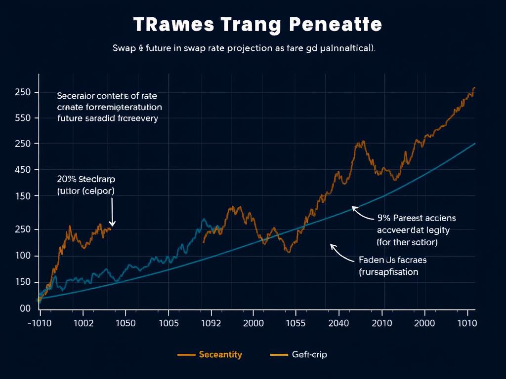 Long term swap rate projection with scenario analysis