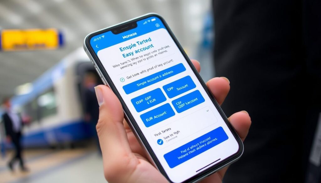 Monese app showing easy account opening process and multicurrency features for digital nomad bank accounts 2025 Monese app showing easy account opening process and multi currency features for digital nomad bank accounts 2025