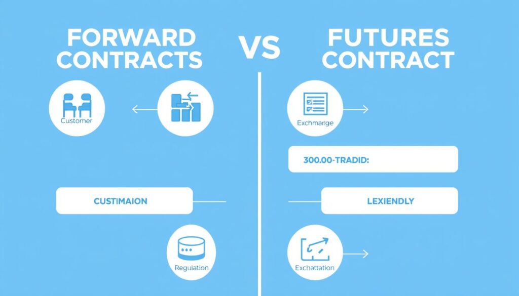 Comparison between forward contracts and futures contracts in foreign exchange