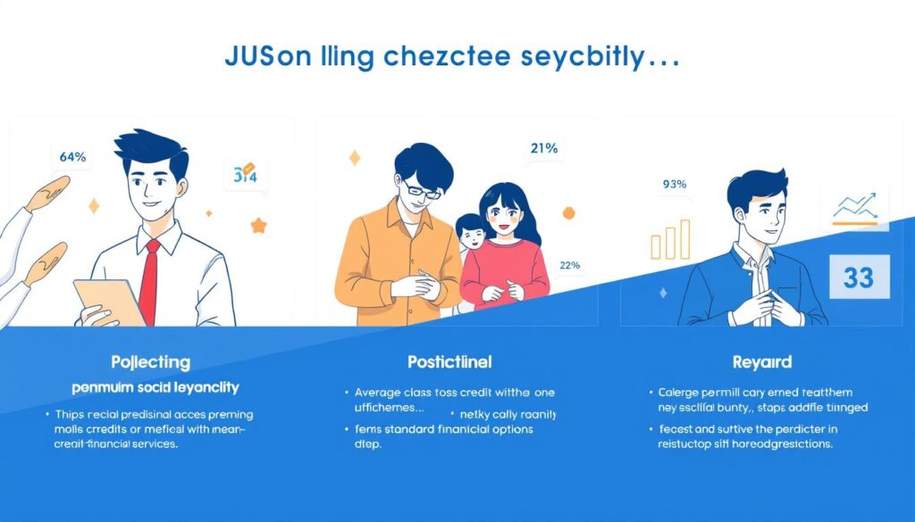 Visual representation of different consumer experiences with Chinas Social Credit System