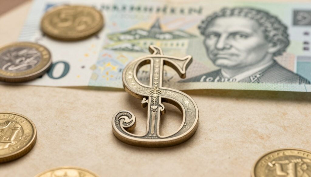 A closeup of the Lithuanian currency symbol featuring a detailed and ornate representation of the symbol elegantly styled in a modern design In the foreground the symbol is placed on a textured surface resembling aged parchment to evoke a sense of history The middle ground includes softly blurred imagery of Lithuanian coins and banknotes hinting at the currencys rich background In the background a subtle thematic representation of Lithuanias landscape maybe its rolling hills or iconic architecture enhances the contextual atmosphere The lighting is warm and inviting giving off a sense of stability and richness similar to the countrys culture The camera angle is slightly above the symbol providing an engaging perspective The overall mood is informative yet welcoming suitable for an educational setting A close up of the Lithuanian currency symbol featuring a detailed and ornate representation of the symbol elegantly styled in a modern design In the foreground the symbol is placed on a textured surface resembling aged parchment to evoke a sense of history The middle ground includes softly blurred imagery of Lithuanian coins and banknotes hinting at the currencys rich background In the background a subtle thematic representation of Lithuanias landscape maybe its rolling hills or iconic architecture enhances the contextual atmosphere The lighting is warm and inviting giving off a sense of stability and richness similar to the countrys culture The camera angle is slightly above the symbol providing an engaging perspective The overall mood is informative yet welcoming suitable for an educational setting