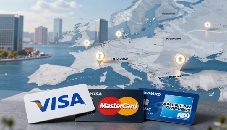 Which credit card networks are widely accepted in Poland?
